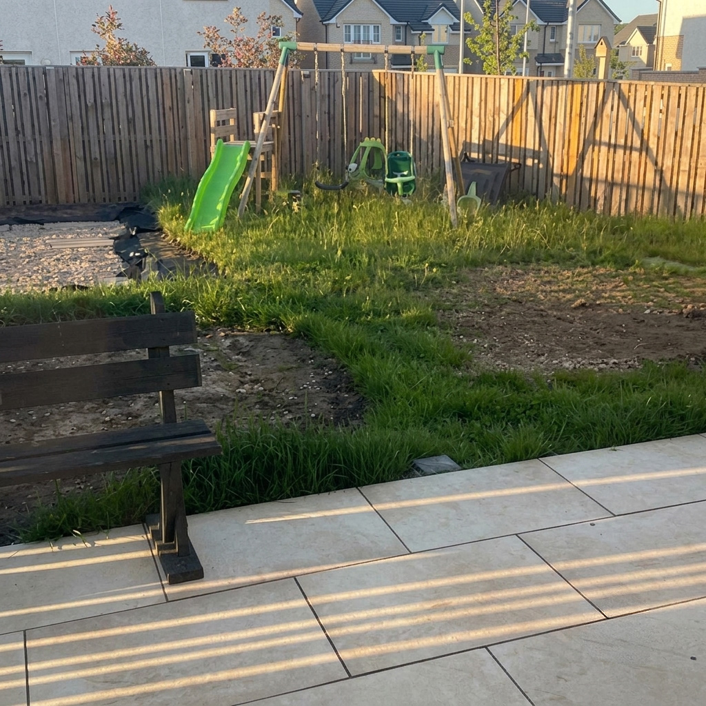 Turfing in Bonnyrigg: before