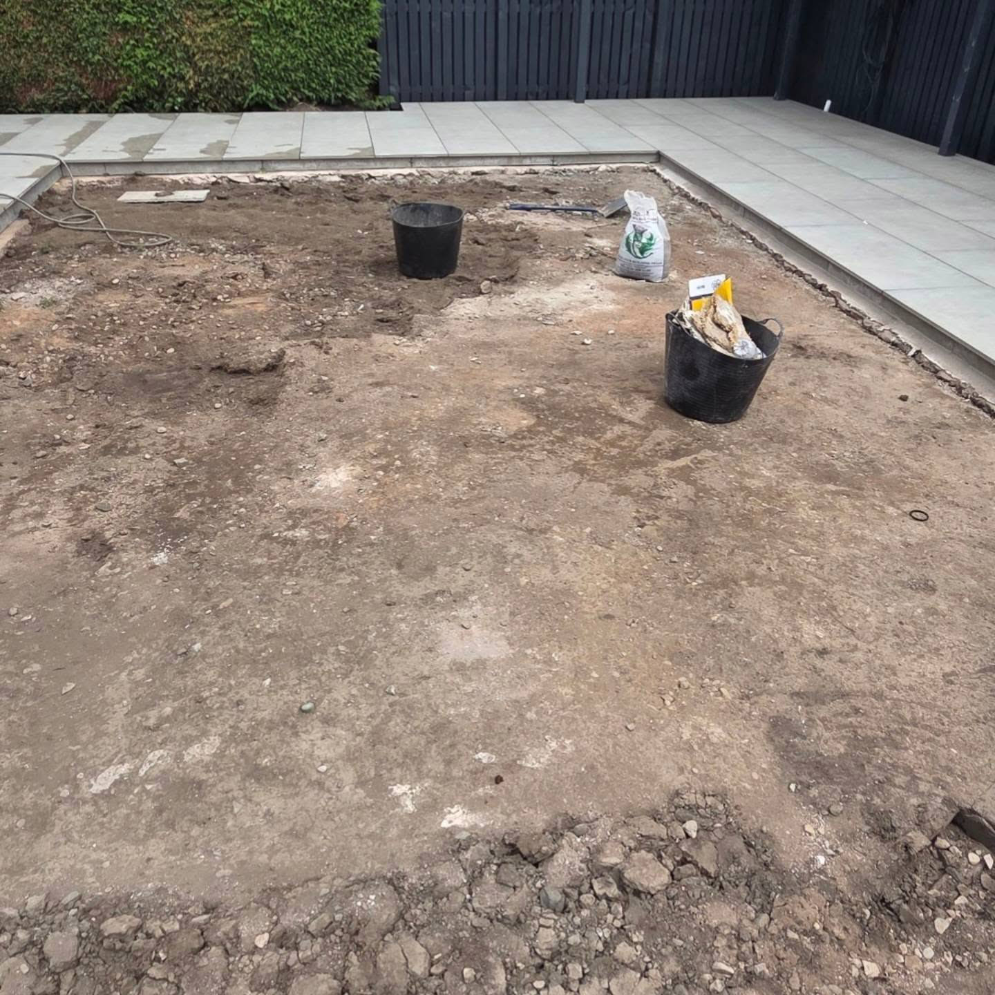 Turfing in Eskbank: before